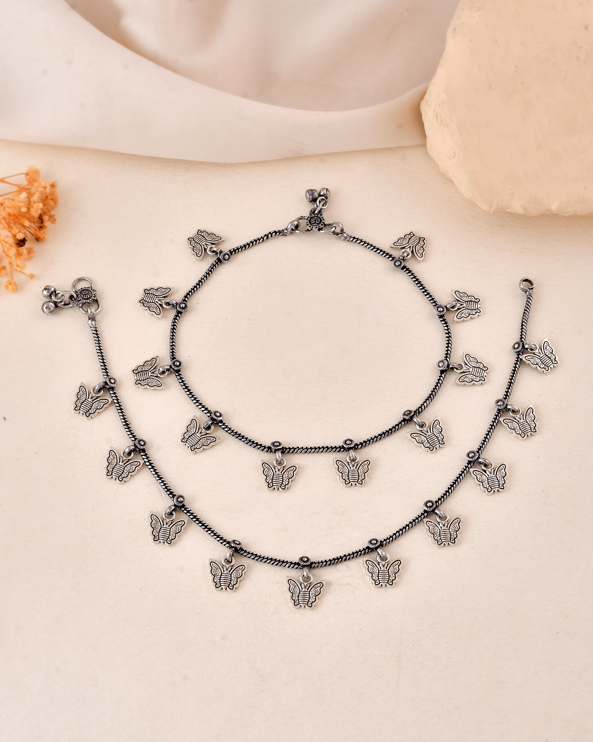 Pari Butterfly Dandiya Anklet Set